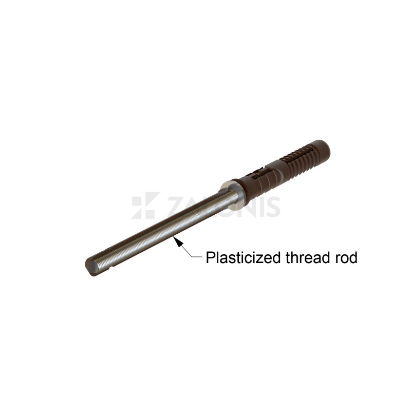 FLOATING PLASTICIZED SHELF BRACKET / 10x100