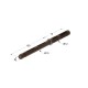 FLOATING PLASTICIZED SHELF BRACKET / 10x100