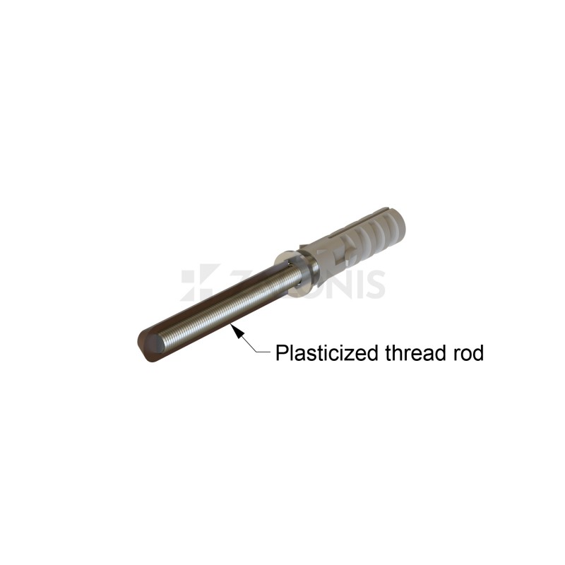 FLOATING PLASTICIZED SHELF BRACKET / 12x70