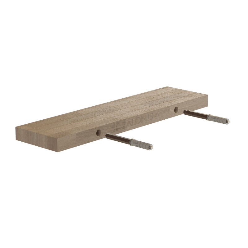 FLOATING PLASTICIZED SHELF BRACKET / 12x70
