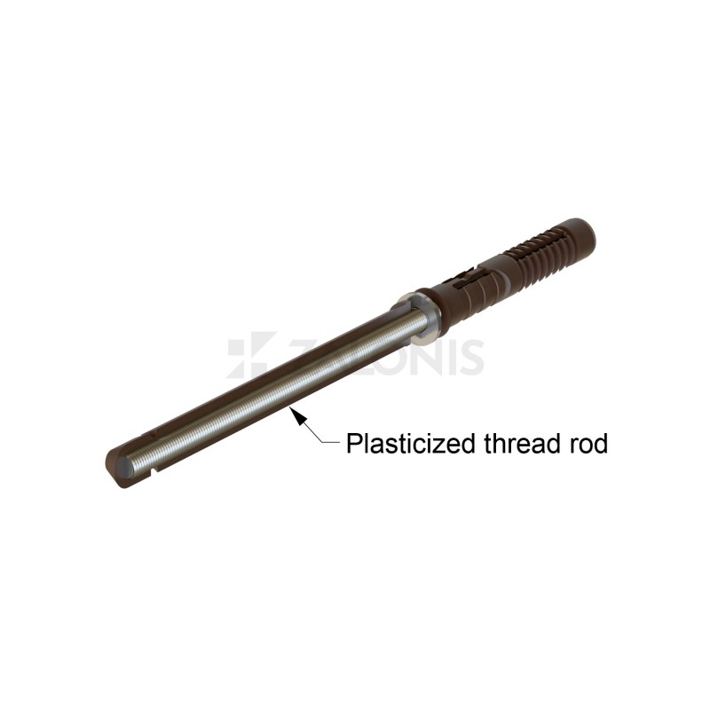 FLOATING PLASTICIZED SHELF BRACKET / 12x120