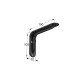 SHELF BRACKET m.108 / 150x100mm / 35Kg/PAIR / BLACK