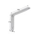 SHELF BRACKET m.108 / 260x170mm / 40Kg/PAIR / WHITE