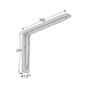SHELF BRACKET m.108 / 300x201mm / 40Kg/PAIR / WHITE
