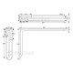 SHELF BRACKET m.108 / 350x230mm / 35Kg/PAIR / WHITE