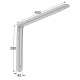 SHELF BRACKET m.108 / 400x280mm / 35Kg/PAIR / WHITE