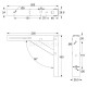 FOLDING BRACKET 20x16 100kg / WHITE HEAVY DUTY FOLDING BRACKETS / 100Kg/pair