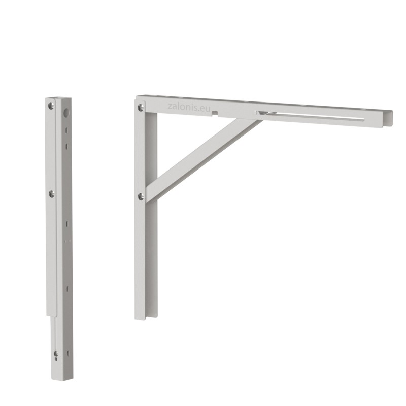 FOLDING BRACKET 40x30 100kg / WHITE HEAVY DUTY FOLDING BRACKETS / 100Kg/pair