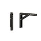 FOLDING BRACKET 20x16 100kg / BLACK HEAVY DUTY FOLDING BRACKETS / 100Kg/pair