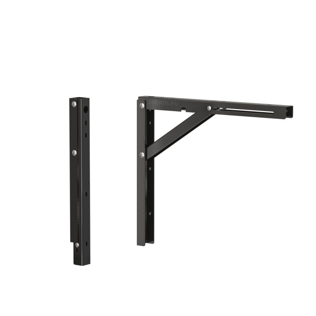 FOLDING BRACKET 30x26 100kg / BLACK