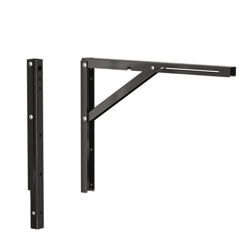 FOLDING BRACKET 40x30 100kg / BLACK HEAVY DUTY FOLDING BRACKETS / 100Kg/pair