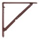 FOLDING SELF BRACKET 40 BROWN - 80kg/PAIR