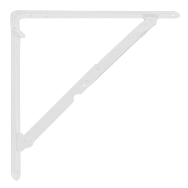 FOLDING SELF BRACKET 40 WHITE - 80kg/PAIR
