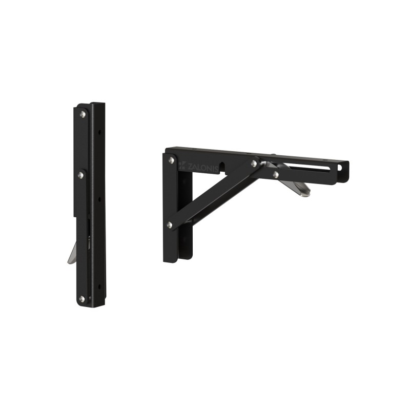 FOLDING BRACKET 20x11 / 80kg / BLACK