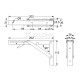 FOLDING BRACKET 20x11 / 80kg / BLACK