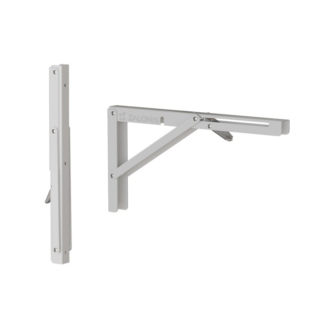 FOLDING BRACKET 30x16 / 80kg / WHITE