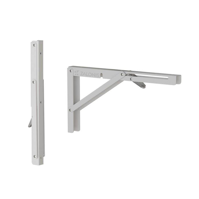 FOLDING BRACKET 30x16 / 80kg / WHITE
