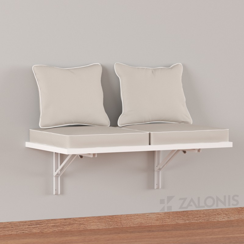 FOLDING BRACKET 30x16 / 80kg / WHITE