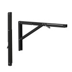FOLDING BRACKET 40x22 / 80kg / BLACK
