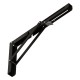 FOLDING BRACKET 30x16 / 80kg / BLACK