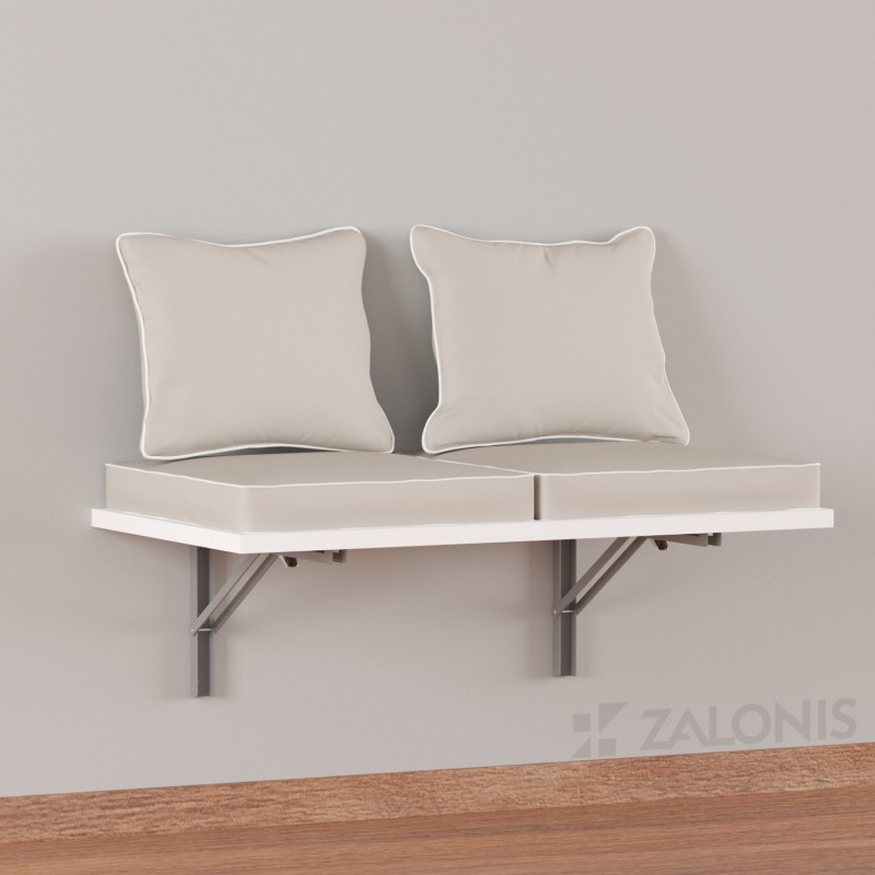 FOLDING BRACKET 30x16 / 80kg / GRAY