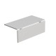 HINGED SPRING BRACKET FOR TABLE EXTENSION FOLDING SELF BRACKET WITH ERGONOMIC HANDLE 30-40-50cm/75-80kg WHITE