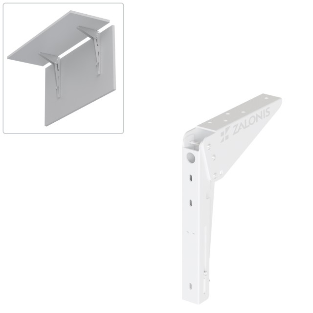 FOLDING BRACKET FOR TABLE EXTENSION / 20cm / WHITE