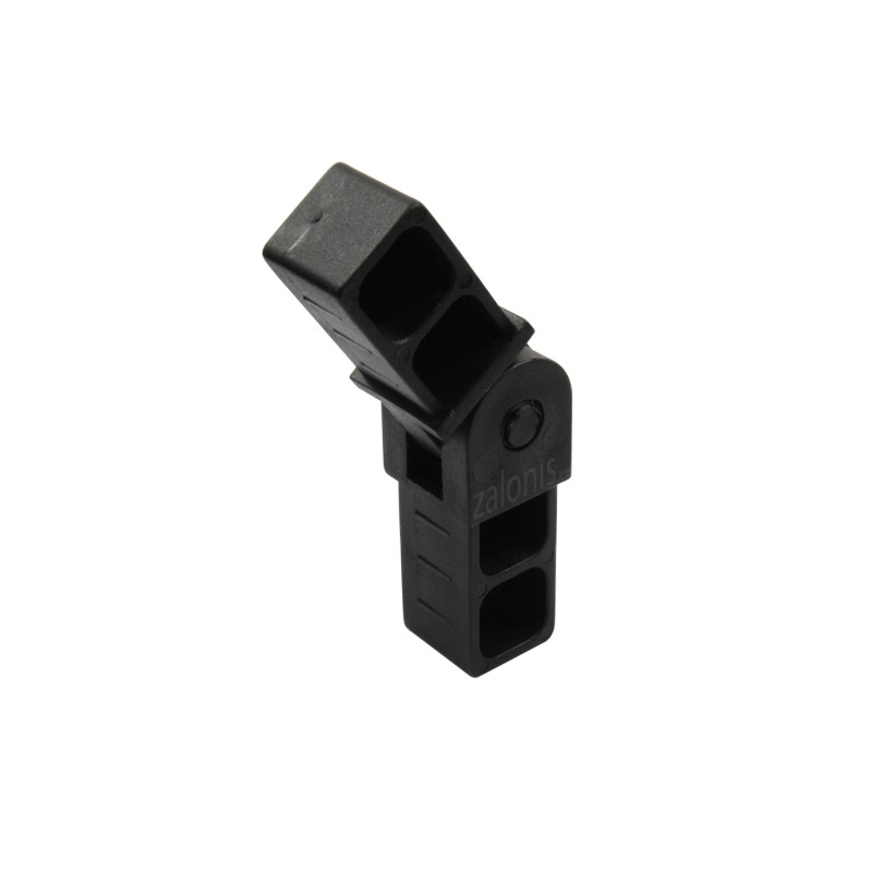 ADJUSTABLE DOUBLE CONNECTOR 20x20 / BLACK