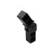 ADJUSTABLE DOUBLE CONNECTOR 20x20 / BLACK