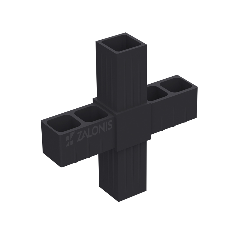CROSS CONNECTOR 25x25 / BLACK