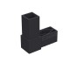 L-TYPE 2 WAY CONNECTOR 30x30 / BLACK