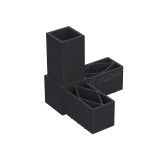 L TYPE 3 WAY CONNECTOR 30x30 / BLACK