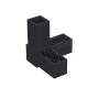 L TYPE 3 WAY CONNECTOR 30x30 / BLACK