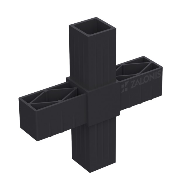 CROSS CONNECTOR 30x30 / BLACK