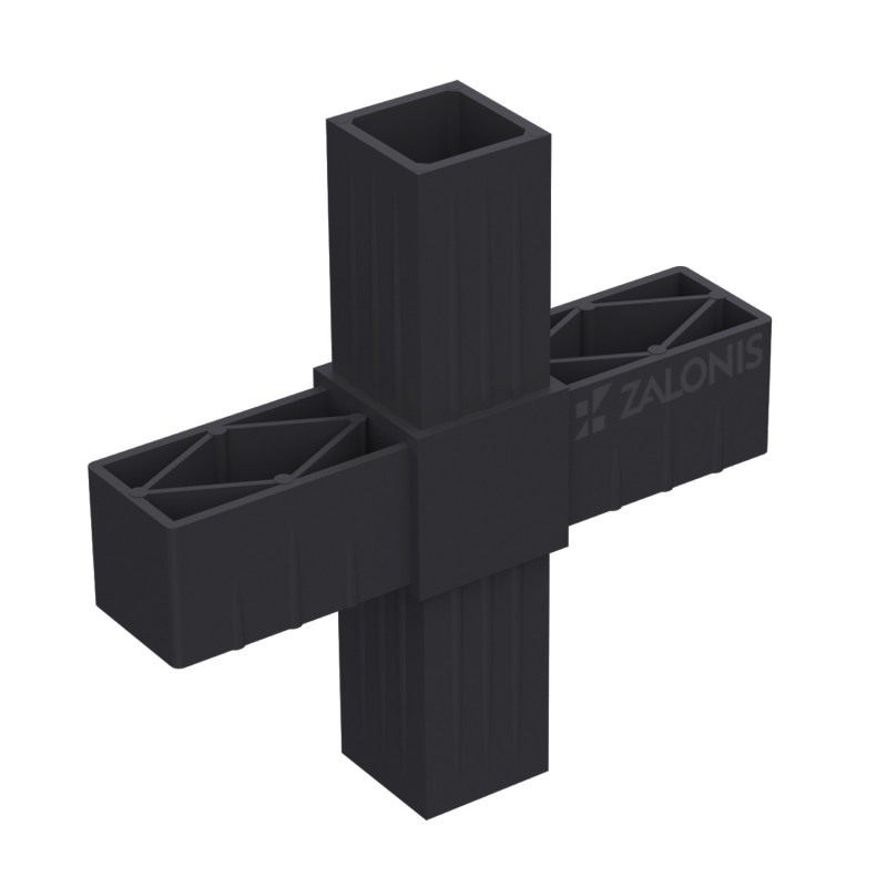CROSS CONNECTOR 30x30 / BLACK
