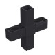 CROSS CONNECTOR 30x30 / BLACK