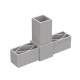 T TYPE 3 WAY CONNECTOR 40x40 / GRAY