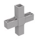 CROSS CONNECTOR 40x40 / GRAY