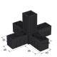 5 WAY CONNECTOR 40x40 / BLACK SQUARE TUBE 40x40 SHELF SYSTEM