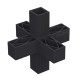 6 WAY CONNECTOR 40x40 / BLACK