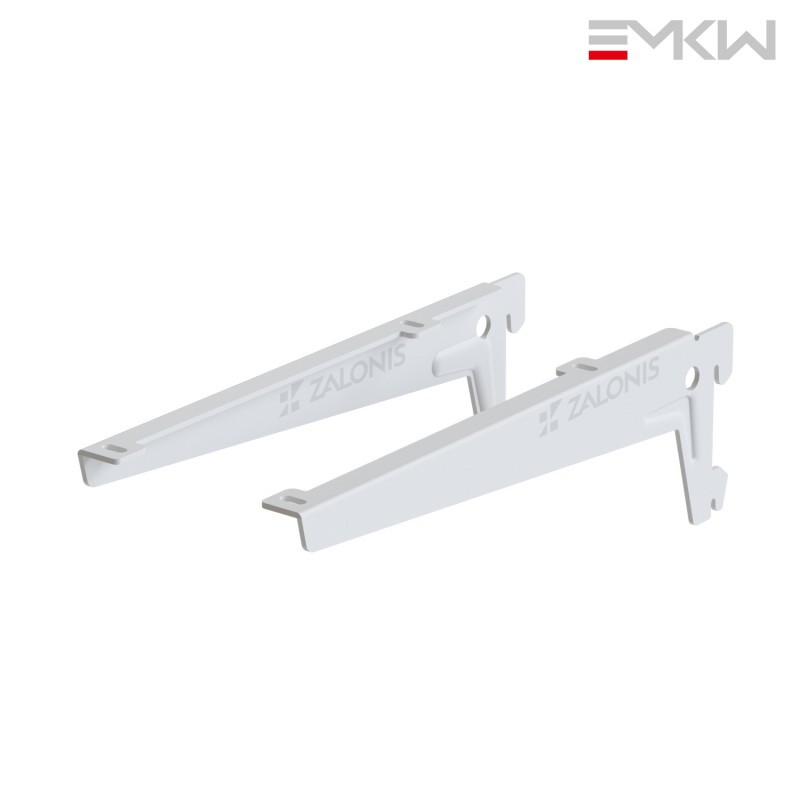 ΖΕΥΓΟΣ ΒΡΑΧΙΩΝΕΣ EMKW ΓΩΝΙΑΚΟΙ 230 mm (ΑΡ&ΔΕ) / ΛΕΥΚΟ