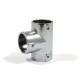 T-JOINT CONNECTOR FOR D.25 TUBE / CHROME