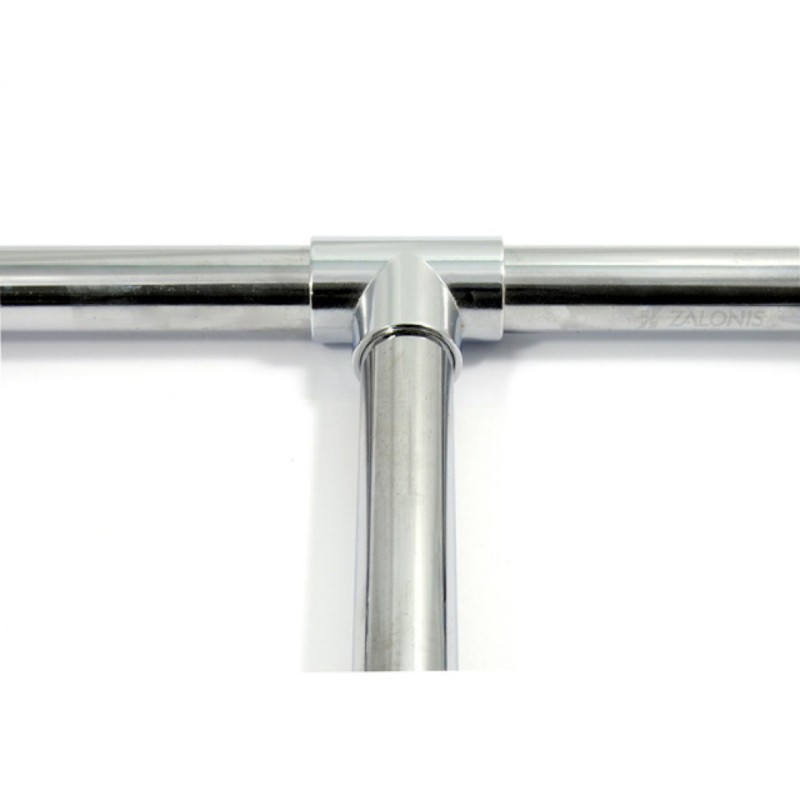 T-JOINT CONNECTOR FOR D.25 TUBE / CHROME