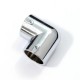 L-JOINT CONNECTOR FOR D.25 TUBE / CHROME