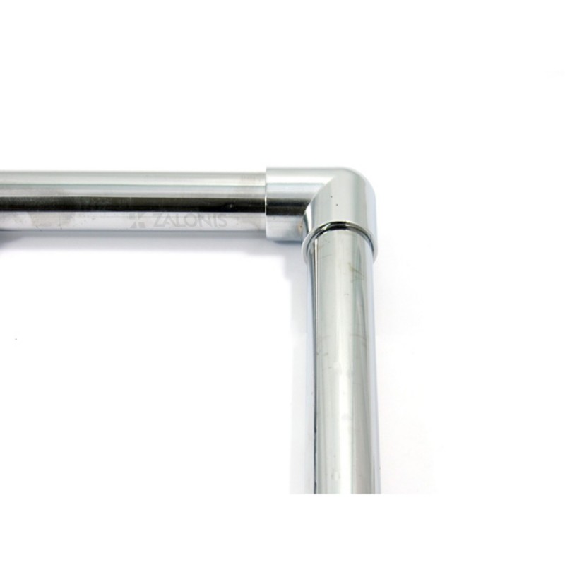 L-JOINT CONNECTOR FOR D.25 TUBE / CHROME