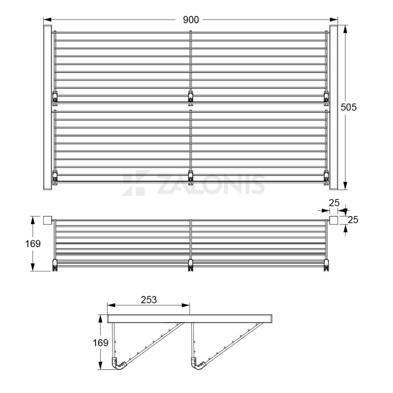 BESTIARIO SHOE RACK / FIXED 900 BESTIARIO SYSTEM-FRAMELESS WARDROBE