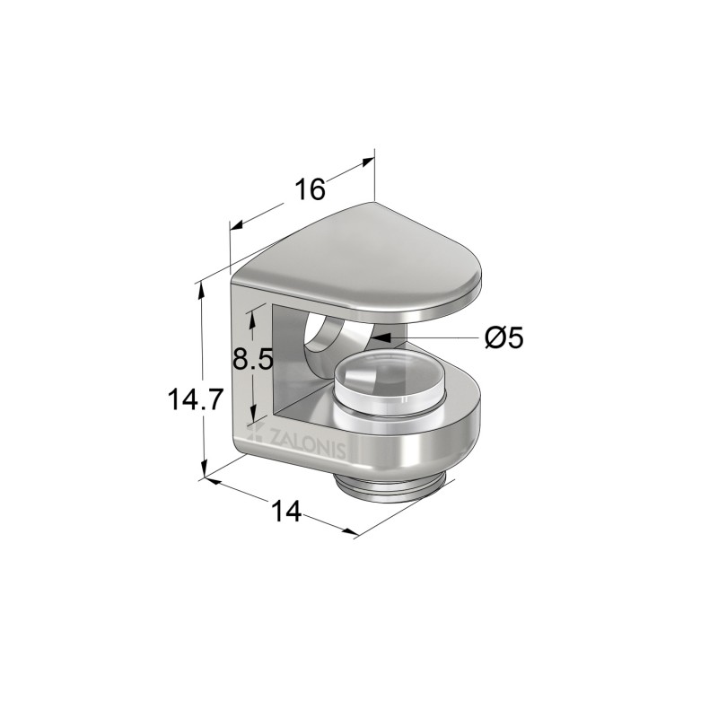 ΣΤΗΡΙΓΜΑ ΠΙ ΚΡΥΣΤΑΛΛΩΝ 3-8 mm / ΝΙΚΕΛ