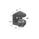 ΣΤΗΡΙΓΜΑ ΠΙ ΚΡΥΣΤΑΛΛΩΝ 3-8 mm / ΜΑΥΡΟ ΜΑΤ ΤΑΚΑΚΙΑ ΡΑΦΙΩΝ