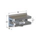 ΣΤΗΡΙΓΜΑ ΚΡΥΣΤΑΛΛΩΝ 40x18 mm / 3-7mm / ΧΡΩΜΙΟ