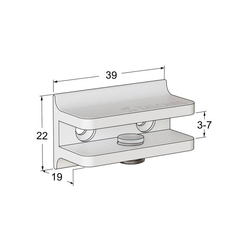 ΣΤΗΡΙΓΜΑ ΚΡΥΣΤΑΛΛΩΝ 40x18 mm / 3-7mm / ΛΕΥΚΟ